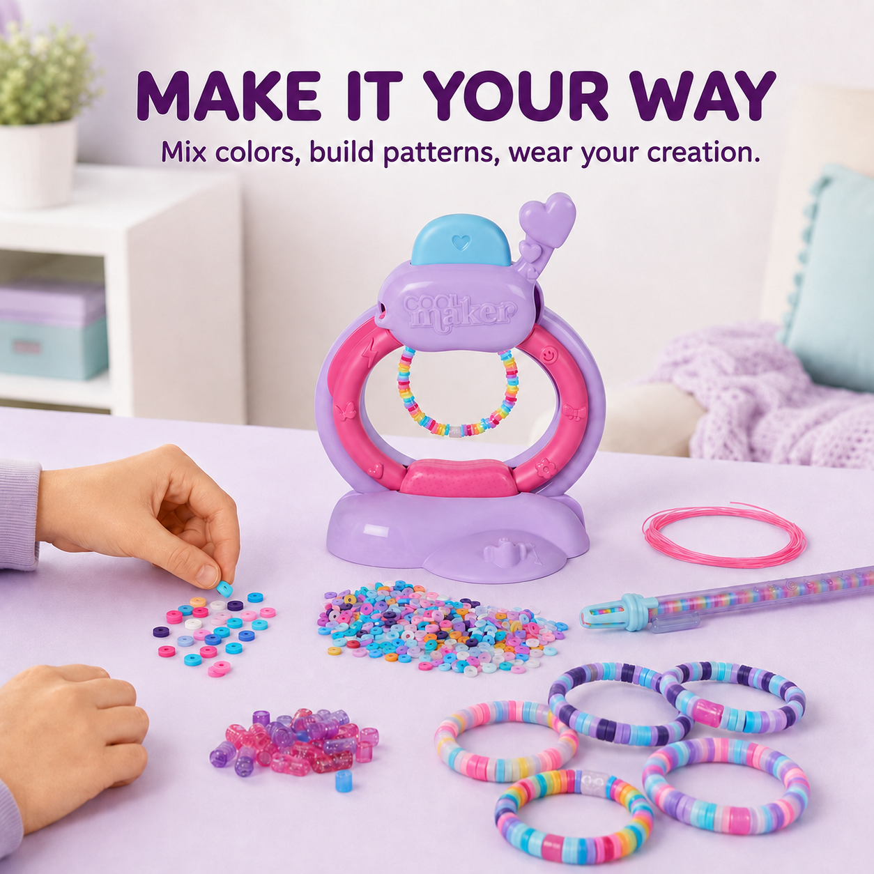 📿 Cool Maker Bracelet Maker with Bead Accessory Pack 🌈✨