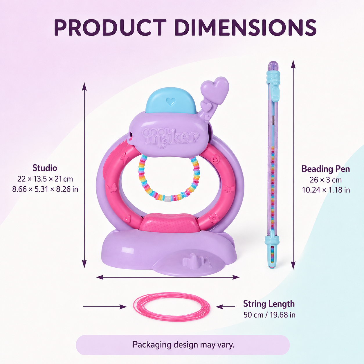 📿 Cool Maker Bracelet Maker with Bead Accessory Pack 🌈✨