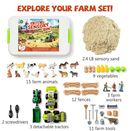 🔥 Last Day 50% OFF🚜Sandbox with Lid Castle Building kit