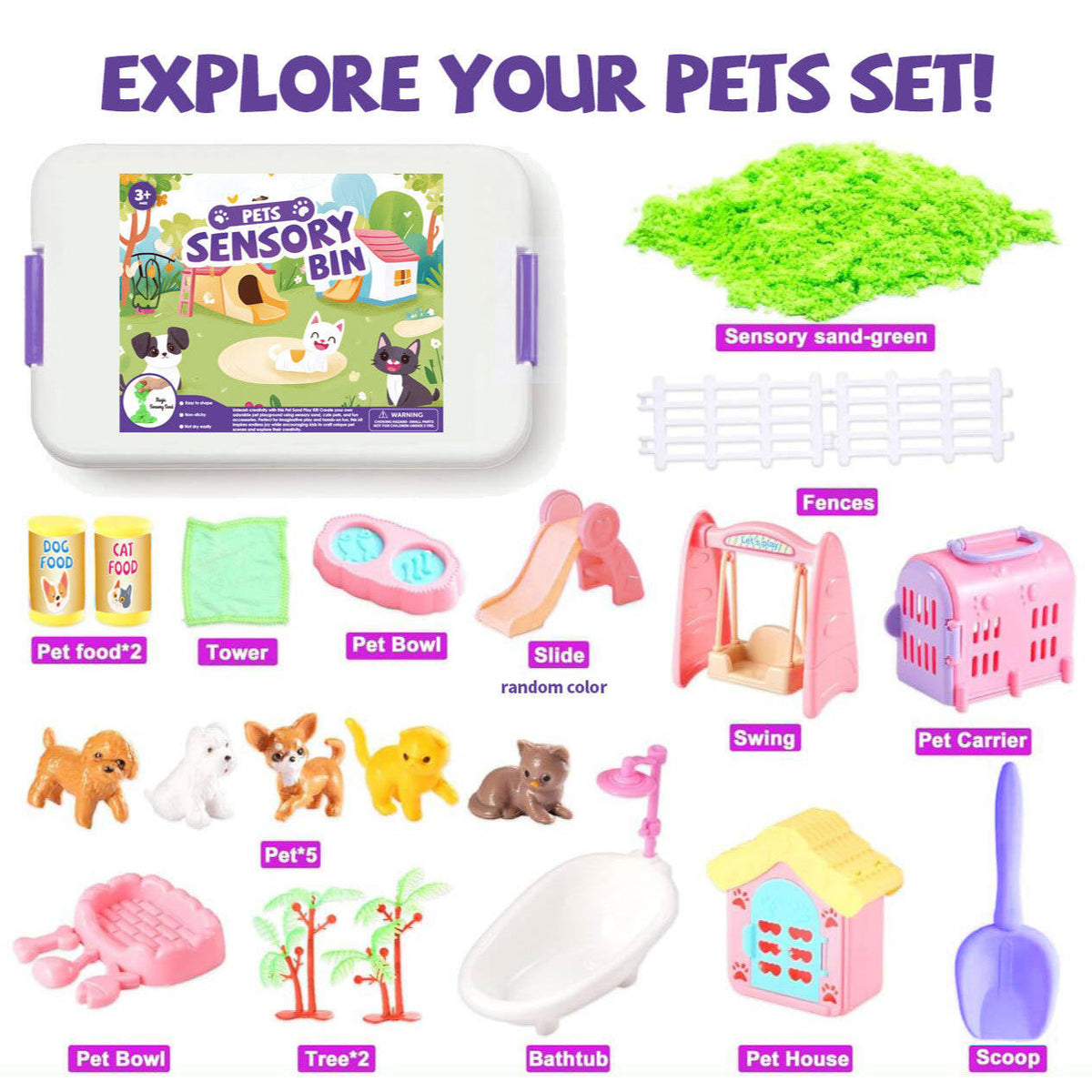🔥 Last Day 50% OFF🚜Sandbox with Lid Castle Building kit