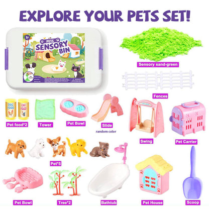 🔥 Last Day 50% OFF🚜Sandbox with Lid Castle Building kit