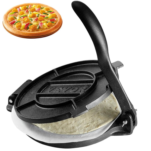 10-inch tortilla press—suitable for making tortillas, pita bread, flatbreads, and pancakes.