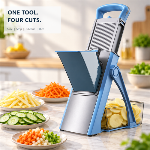 🥕🔪 sohochic Safe Mandoline Slicer Plus – Adjustable Vegetable Chopper & Fries Cutter ✨