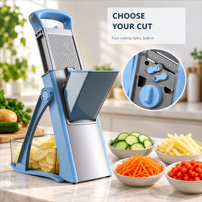 🥕🔪 sohochic Safe Mandoline Slicer Plus – Adjustable Vegetable Chopper & Fries Cutter ✨