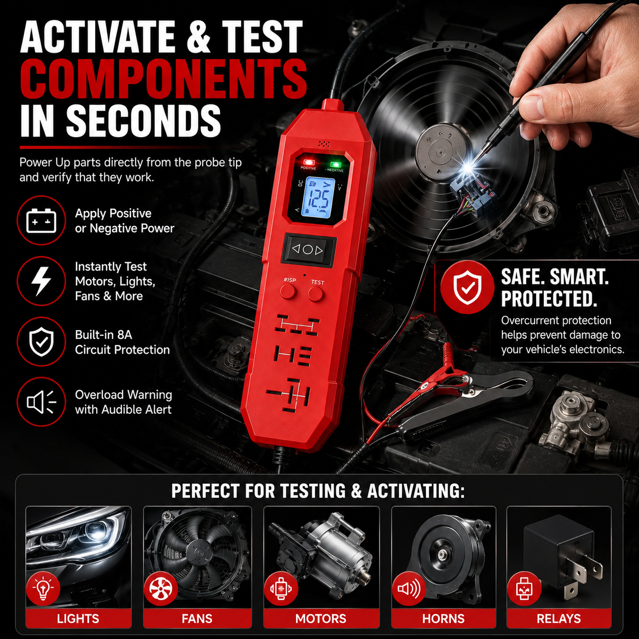 🔧 3-in-1 Automotive Power Circuit Probe & Relay Tester – 12V/24V Electrical Diagnostic Tool | Buy 2 Get Free Shipping 🚚