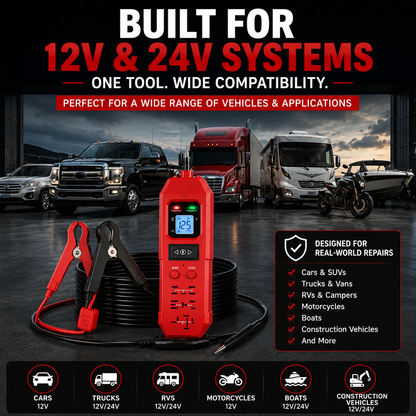 🔧 3-in-1 Automotive Power Circuit Probe & Relay Tester – 12V/24V Electrical Diagnostic Tool | Buy 2 Get Free Shipping 🚚