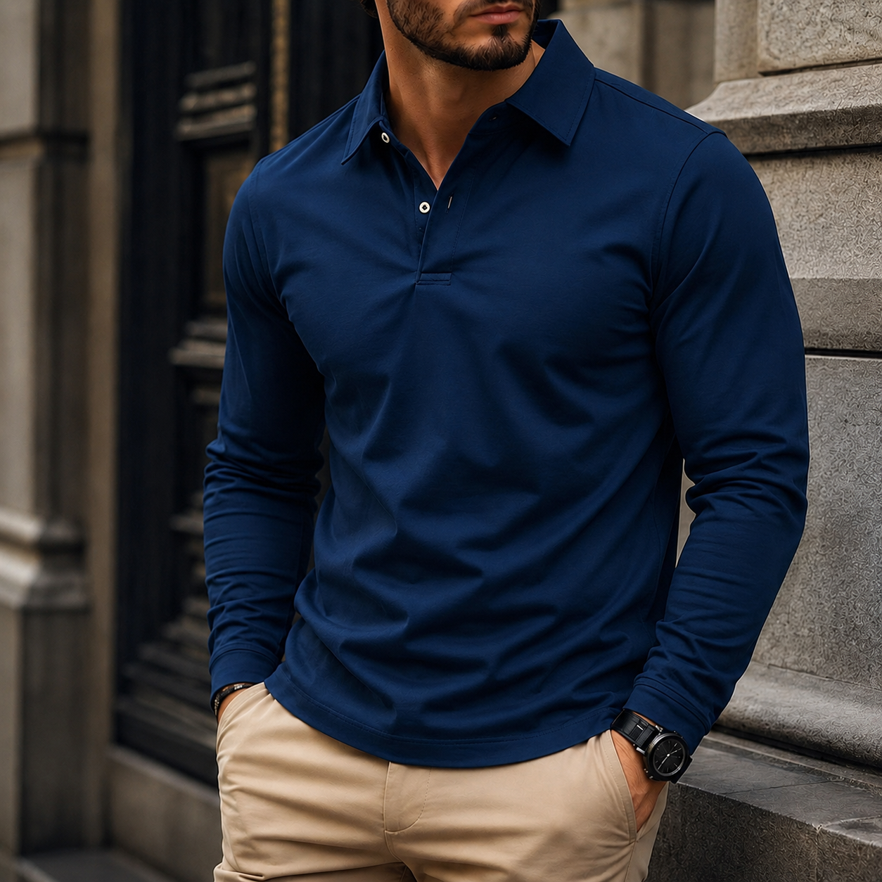🪐 Men's Slim-Fit Summer Polo Shirt