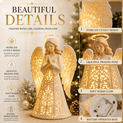✨🎄 Angel Christmas Guardian Light – 💡Warm LED Holiday Decor & Meaningful Gift of Hope, Love & Protection ❤️🎁