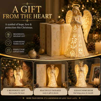 ✨🎄 Angel Christmas Guardian Light – 💡Warm LED Holiday Decor & Meaningful Gift of Hope, Love & Protection ❤️🎁