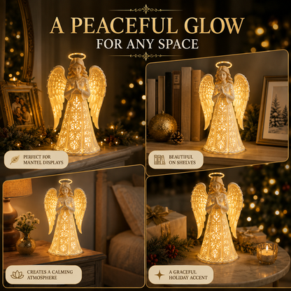 ✨🎄 Angel Christmas Guardian Light – 💡Warm LED Holiday Decor & Meaningful Gift of Hope, Love & Protection ❤️🎁