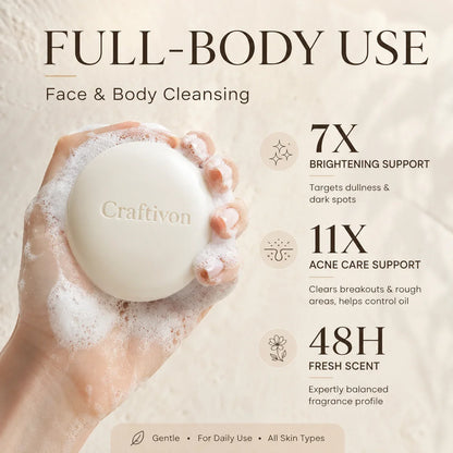 🧼✨ Niacinamide Whitening Brightening Soap – 100g 🌿