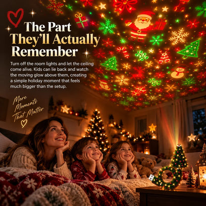 ⏳🔥LIMITED TIME 50% OFF!🎄Christmas Ceiling Projector – 6 Magical Light Effects for Instant Holiday Magic ✨