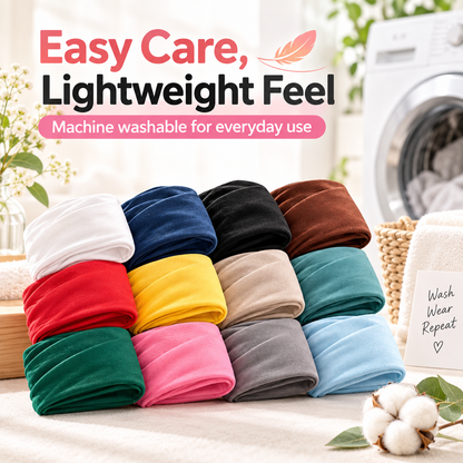 Women's Universal 6-Pack No-Slip Elastic Fashion Headband Set