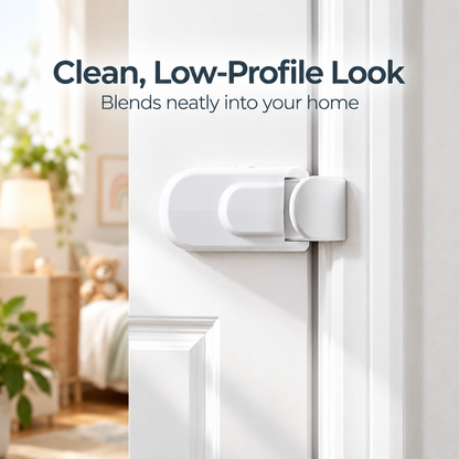 🔒🔒Childproof Door Lock – Easy Snap-On Child Safety Lock