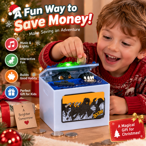 🎁Creative Dinosaur Piggy Bank For Kids | Interactive Coin Saving Toy Gift