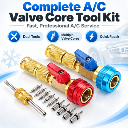 🔥✨Professional AC Valve Core Remover & Installer Kit