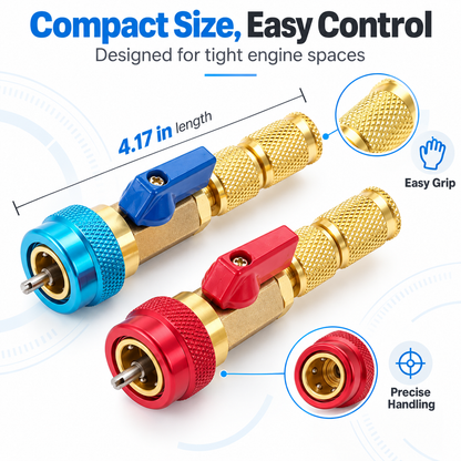🔥✨Professional AC Valve Core Remover & Installer Kit