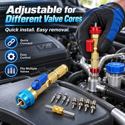 🔥✨Professional AC Valve Core Remover & Installer Kit