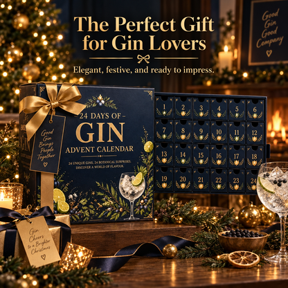 🎁 HOLIDAY SPECIAL – 49% OFF | 2026 Gin Blind Box – 24 Days of Festive Miniature Surprises 🍸✨