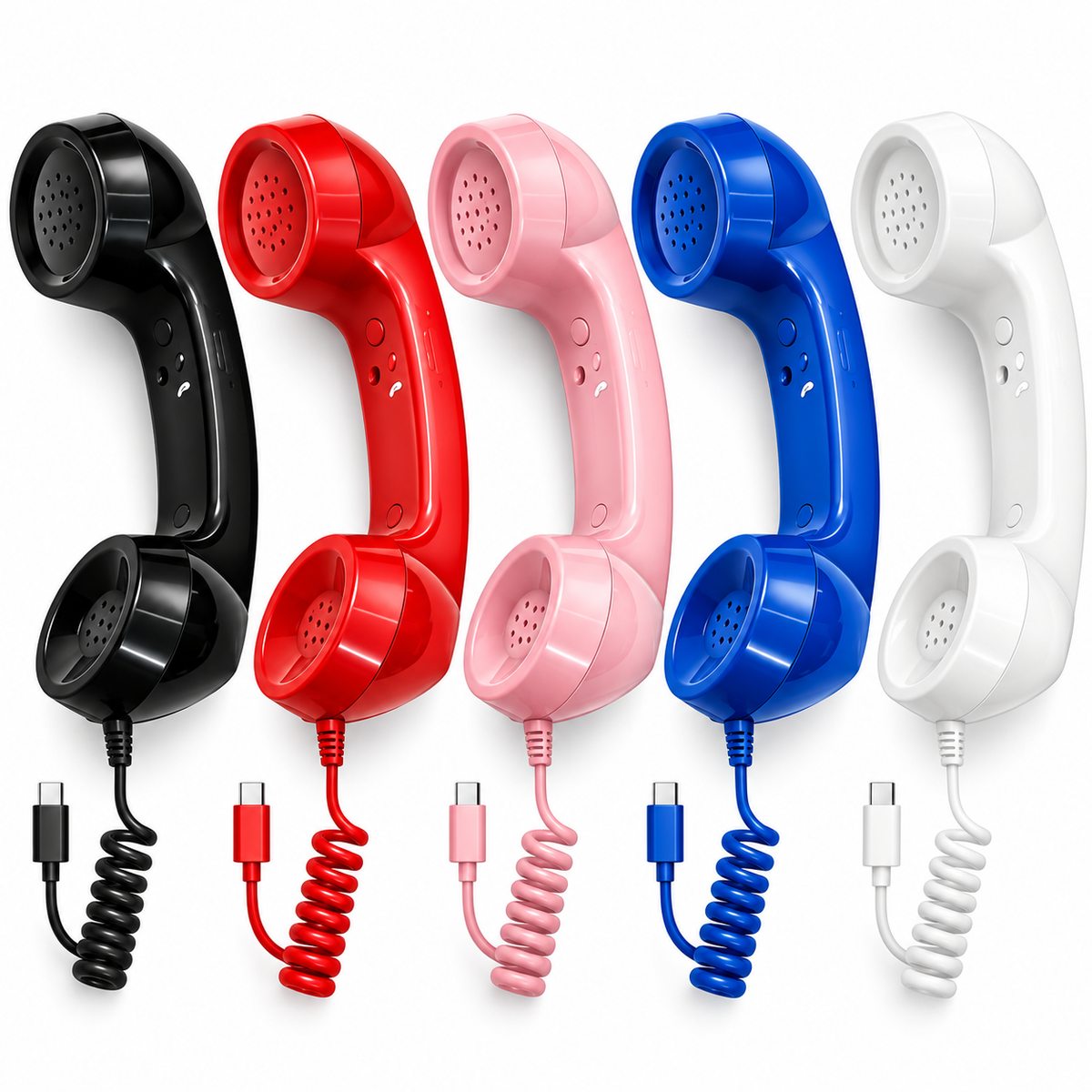 ☎️Retro Phone Handset with Type-C | Vintage Wired Receiver 📞