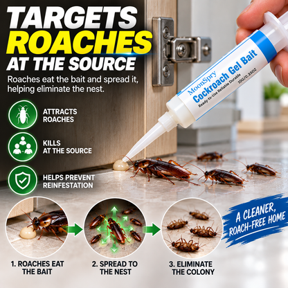 2-Pack Cockroach Gel Bait with Precision Applicator