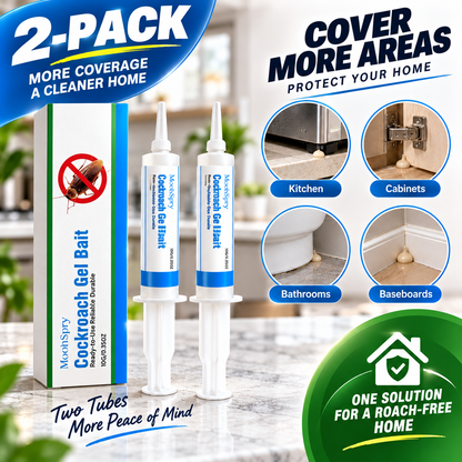 2-Pack Cockroach Gel Bait with Precision Applicator