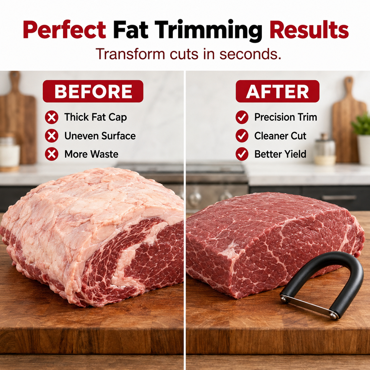 🔥 50% OFF! 🥩 Handheld Fat Trimmer for Beef & Pork BBQ Prep
