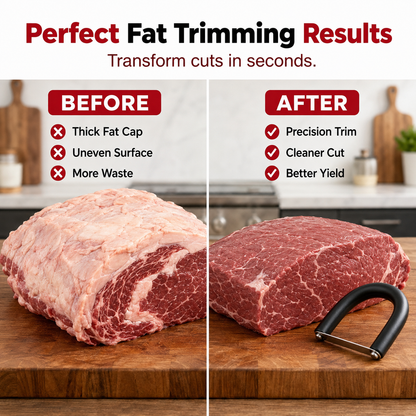 🔥 50% OFF! 🥩 Handheld Fat Trimmer for Beef & Pork BBQ Prep