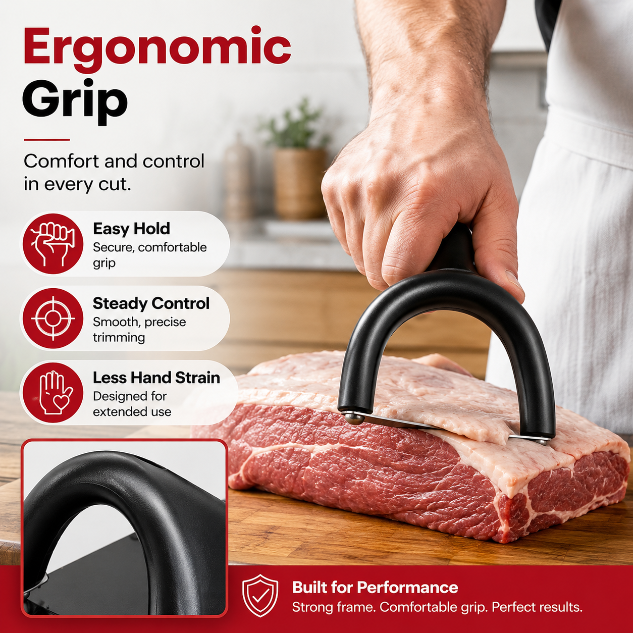 🔥 50% OFF! 🥩 Handheld Fat Trimmer for Beef & Pork BBQ Prep