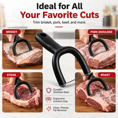 🔥 50% OFF! 🥩 Handheld Fat Trimmer for Beef & Pork BBQ Prep