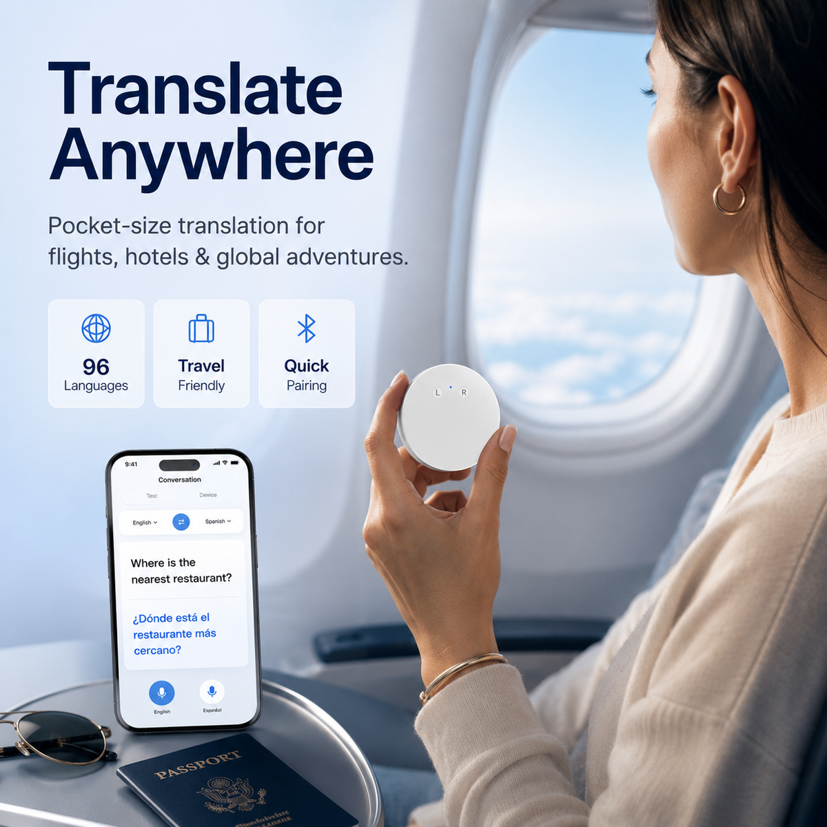 🔥AI Language Translator – Real-Time Voice Translator | 165+ Languages