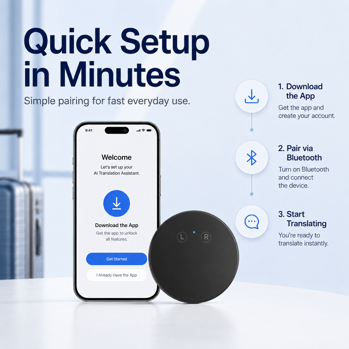 🔥AI Language Translator – Real-Time Voice Translator | 165+ Languages