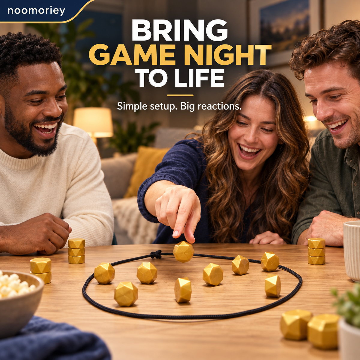 Kollide By Relatable, Exciting Magnetic Game For Family Game Night, Great Fun Games For Kids, Includes 1 Rope, 20 Magnets, And Instructions