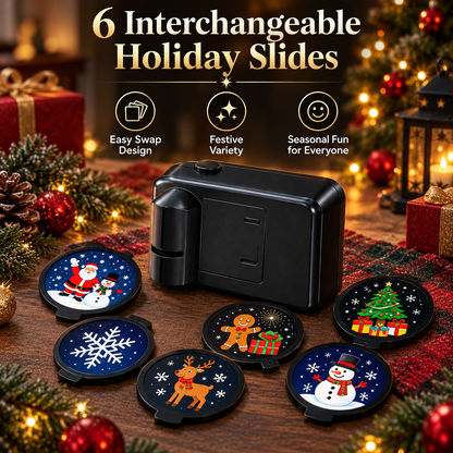 🎄Christmas Magic Car Door Projector🎅– 6 Festive Projection Slides✨