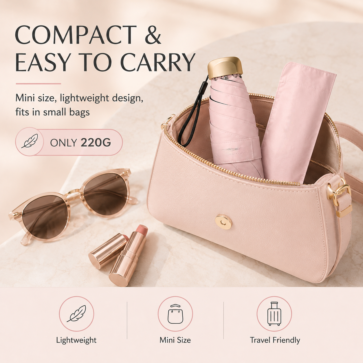 ✨ Say Goodbye to Bulky Umbrellas-Dual-Purpose Portable Capsule Umbrella