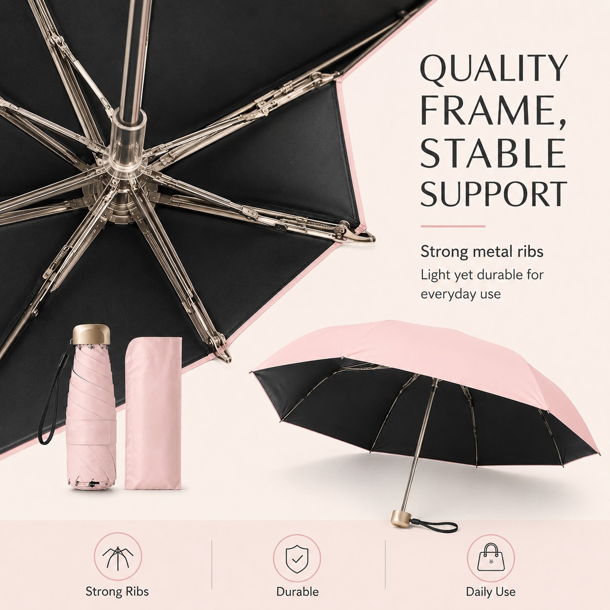 ✨ Say Goodbye to Bulky Umbrellas-Dual-Purpose Portable Capsule Umbrella