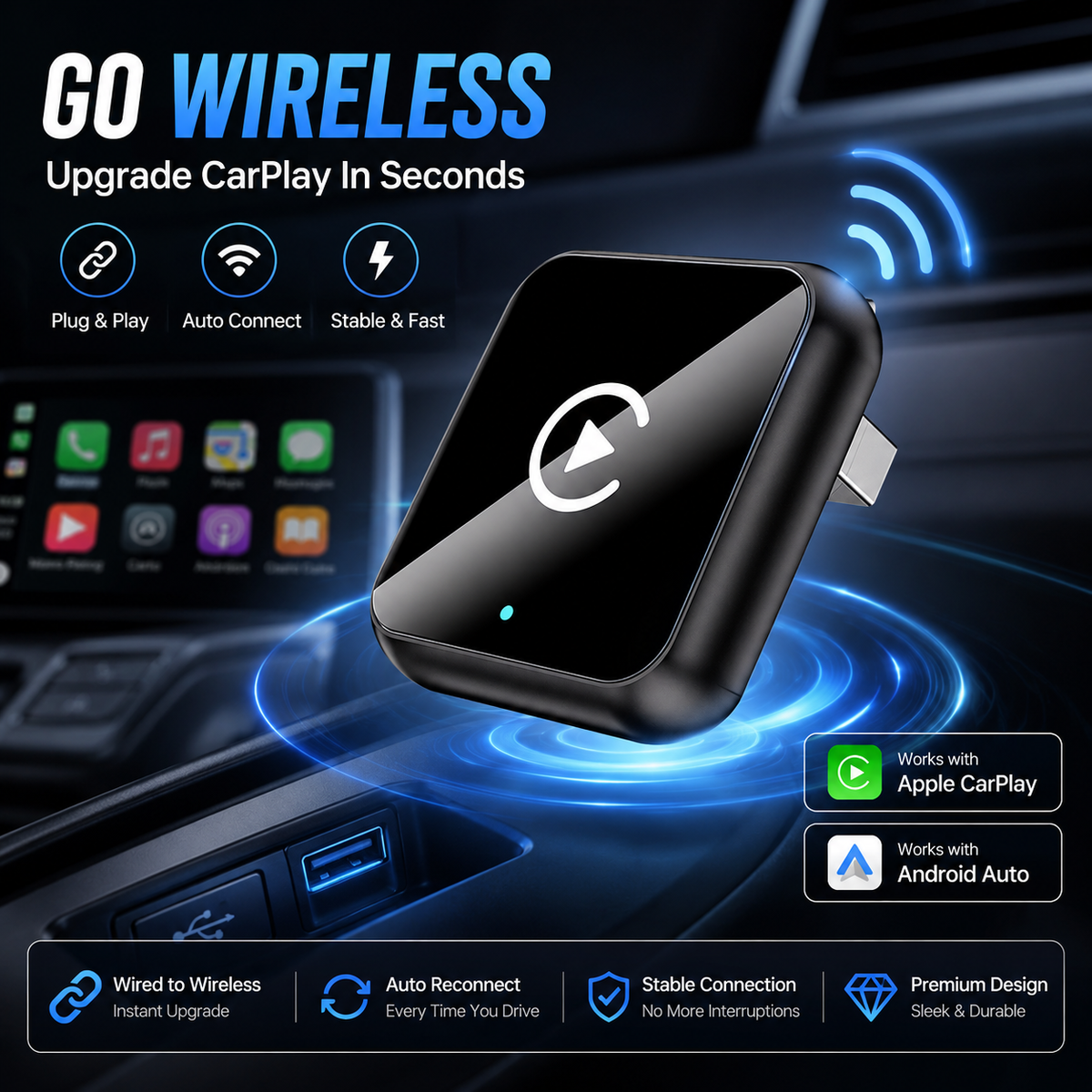 ⚡ Ditch The Cable Forever Convert Wired CarPlay To Wireless In Just 3 Steps