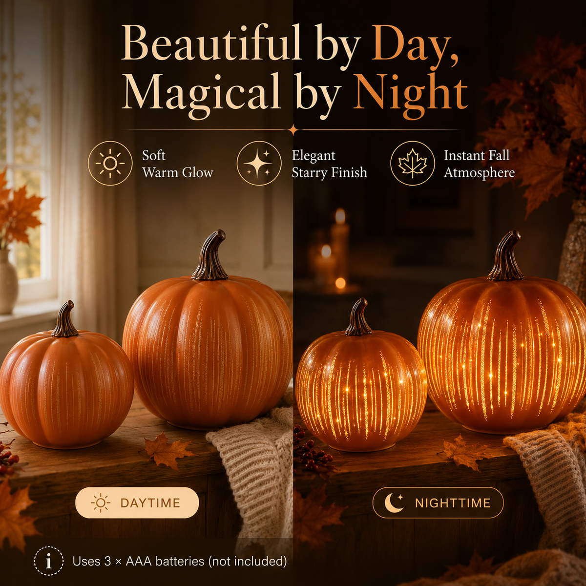 ✨Twinkle Light Pumpkins🎃
