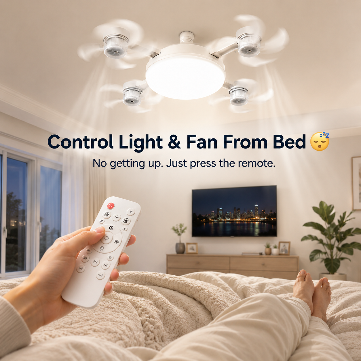E27 Screw-In Ceiling Fan Light