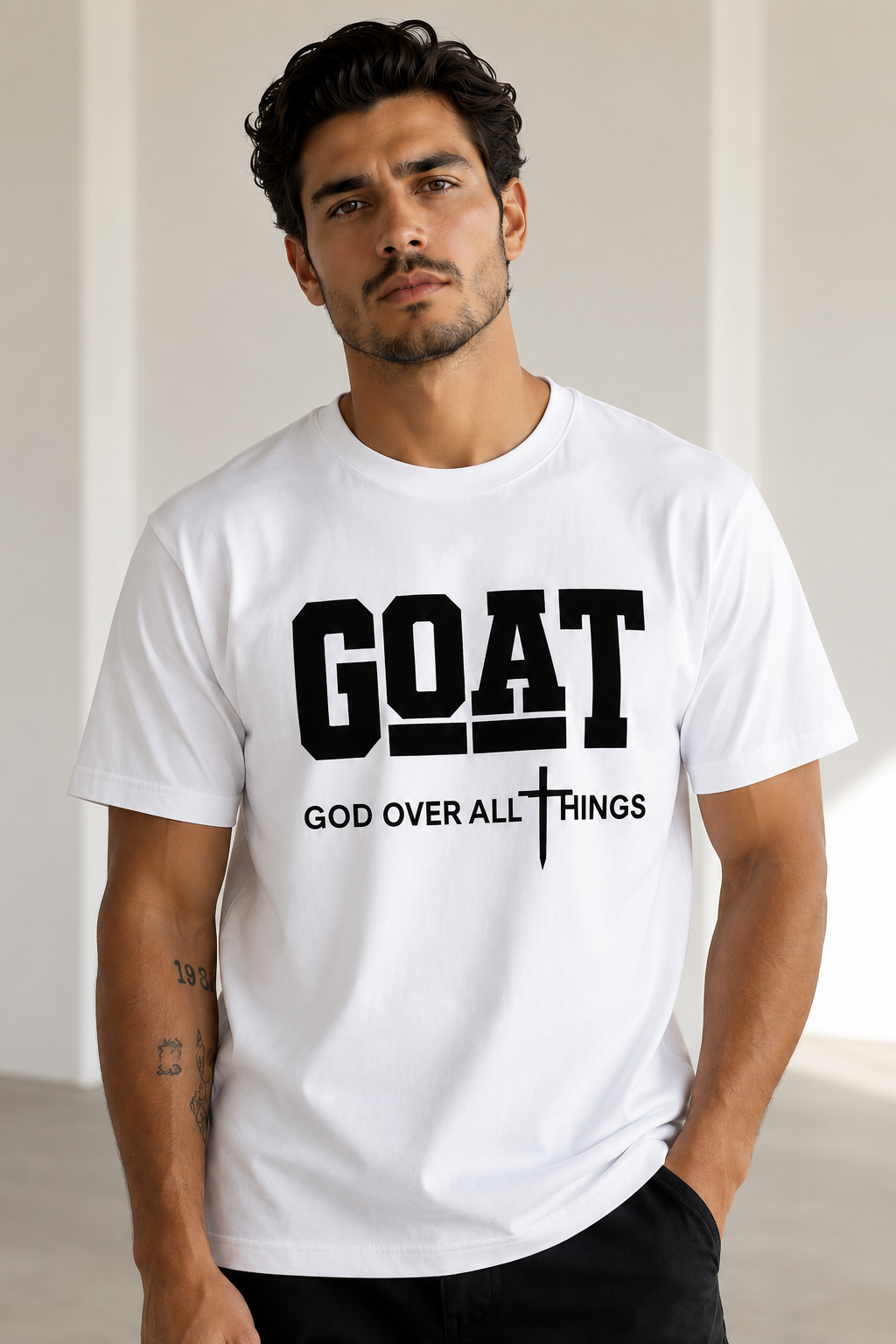 🐐 Top Goat "God Over All Things" T-Shirt