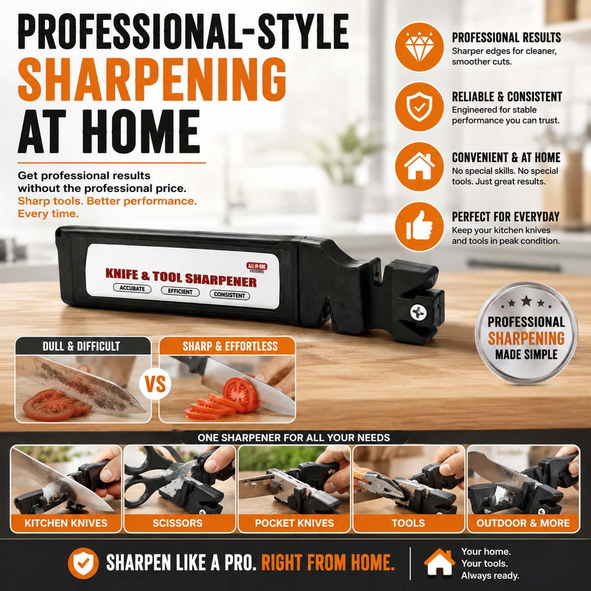 All-in-One Professional Knife and Tool Sharpener