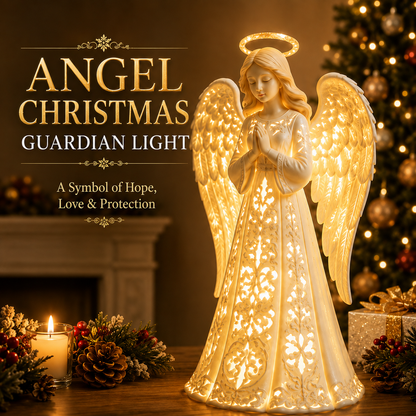 ✨🎄 Angel Christmas Guardian Light – 💡Warm LED Holiday Decor & Meaningful Gift of Hope, Love & Protection ❤️🎁