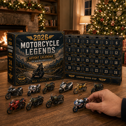 🏍️ 2026 Motorcycle Legends Advent Calendar – 24 Iconic Mini Bikes