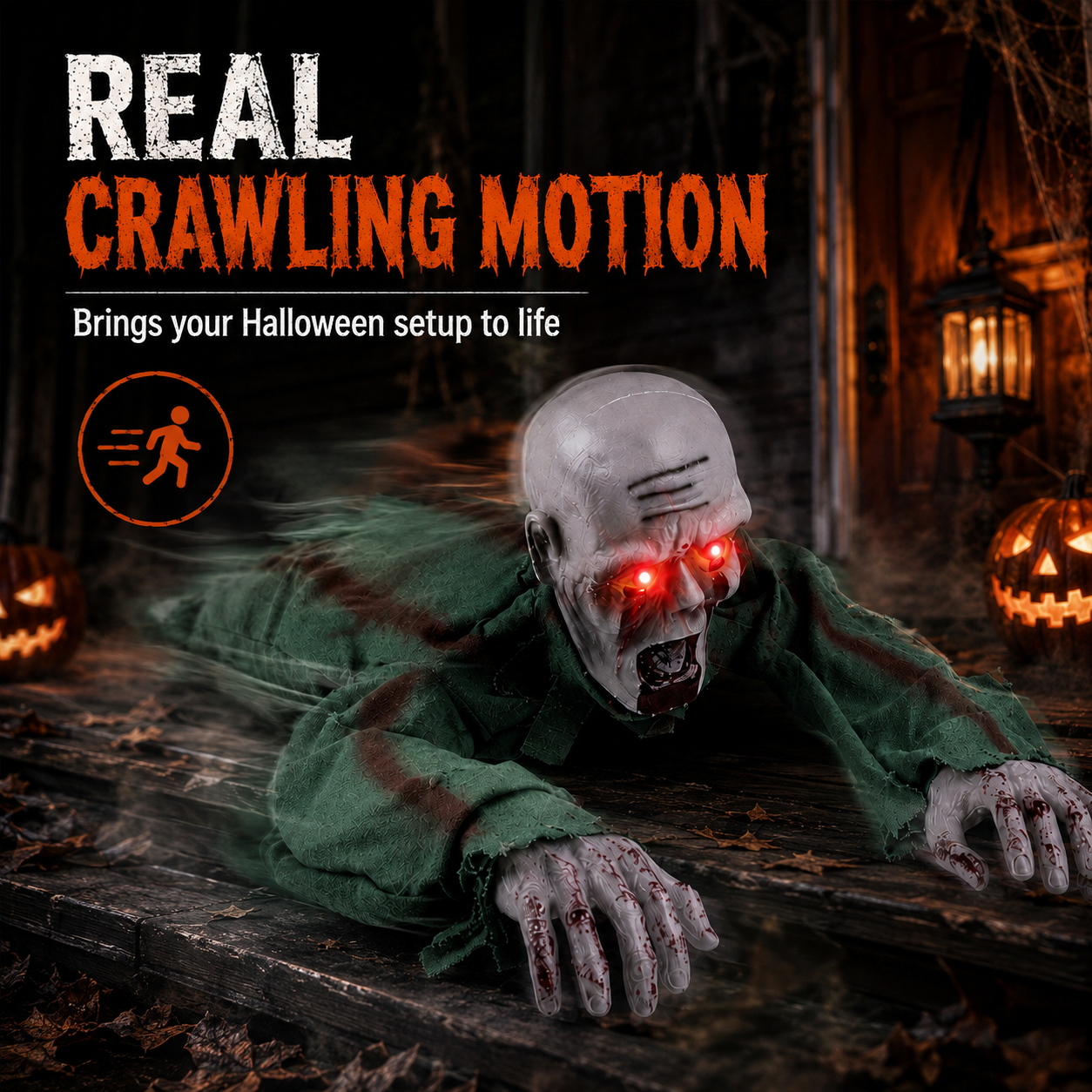 🔥 Limited-Time 50% OFF👻 Animated Halloween Crawling Ghost 🎃