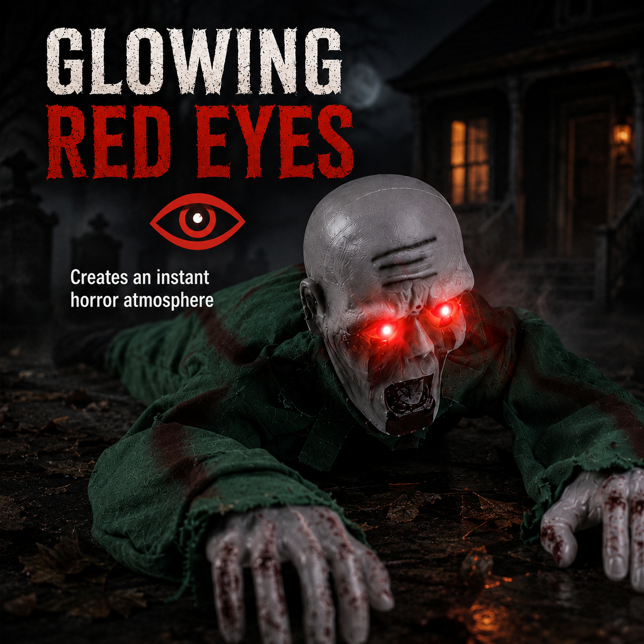 🔥 Limited-Time 50% OFF👻 Animated Halloween Crawling Ghost 🎃