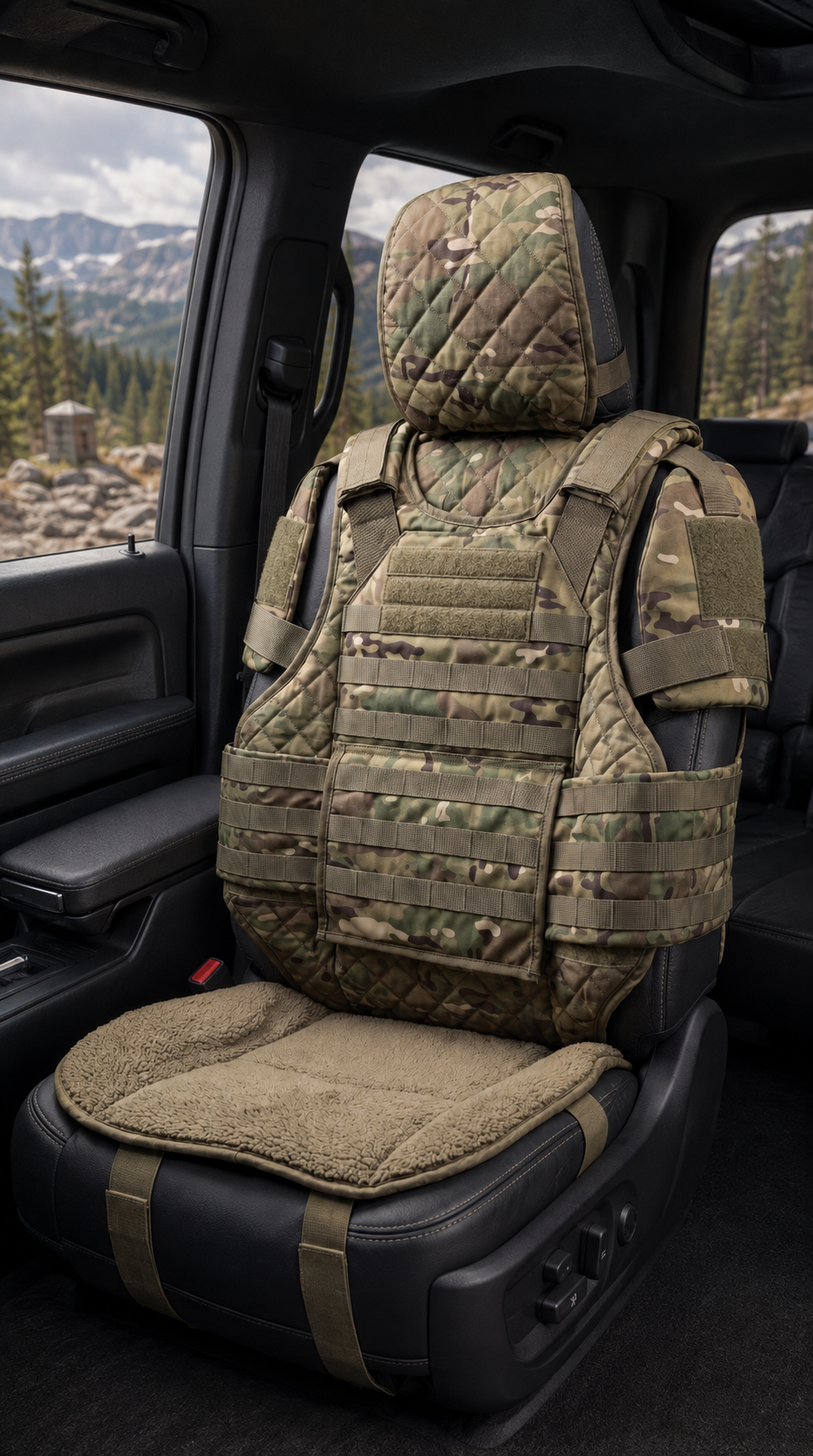 Rugged Truck Seat Cover Outdoor Adventure