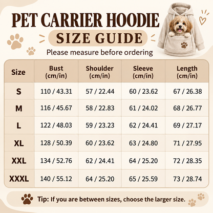 ⏳🔥LIMITED TIME 50% OFF!🐕 Cozy Fleece Pet BondingPouch Hoodie - Warm &Supportive Small Pet CarrierClothing