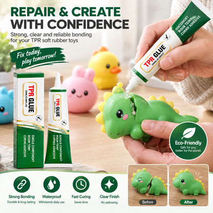 Specialized adhesive for TPR soft rubber; colorless, transparent, and eco-friendly; provides strong, waterproof bonding.