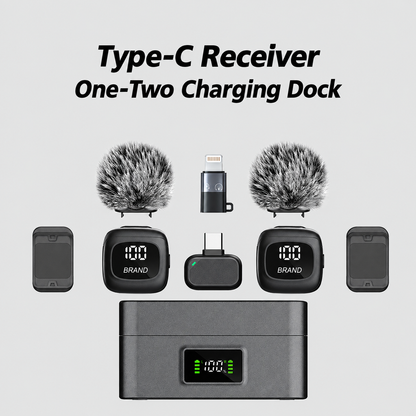 Great Gear for the New Semester! Wireless Microphone — Portable, magnetic, mini clip-on microphone for smartphones (iPhone and Android).