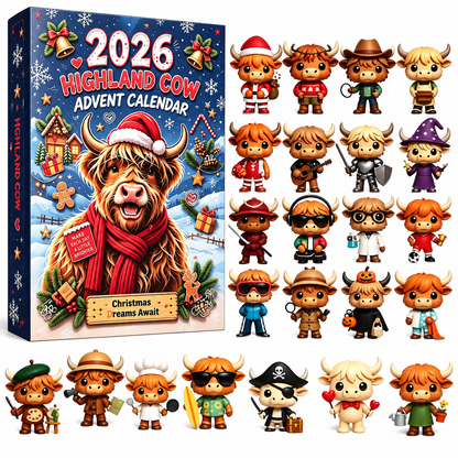 🔥🎁2026 Dachshund Advent Calendar Blind Box - 3D Models💕🐶